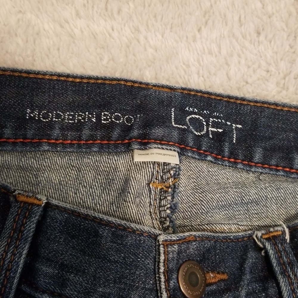 LOFT dark wash jeans - Picture 4 of 8